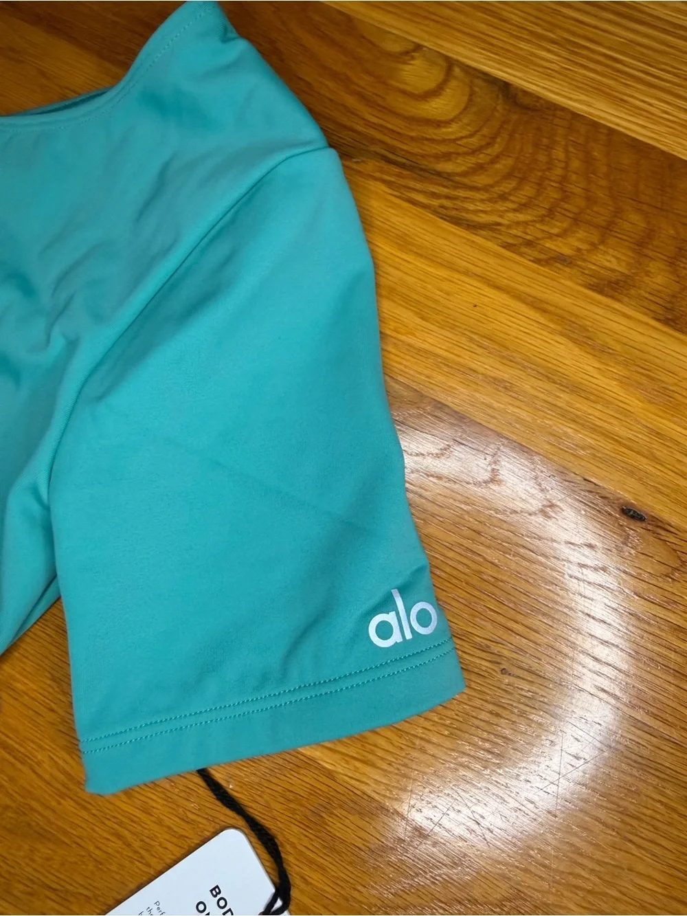Alo Yoga Body Wave One Piece Ocean Teal XS NWT Cutout Bodysuit Swimwear - Picture 2 of 7